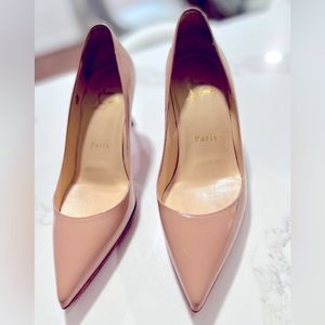 Christian Louboutin, Tan 65 pump, excellent condition, size 5